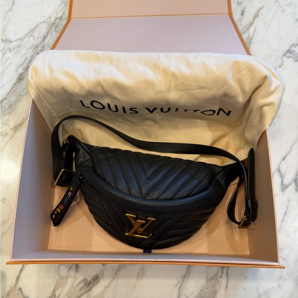 Louis Vuitton Black Quilted Crossbody Bag